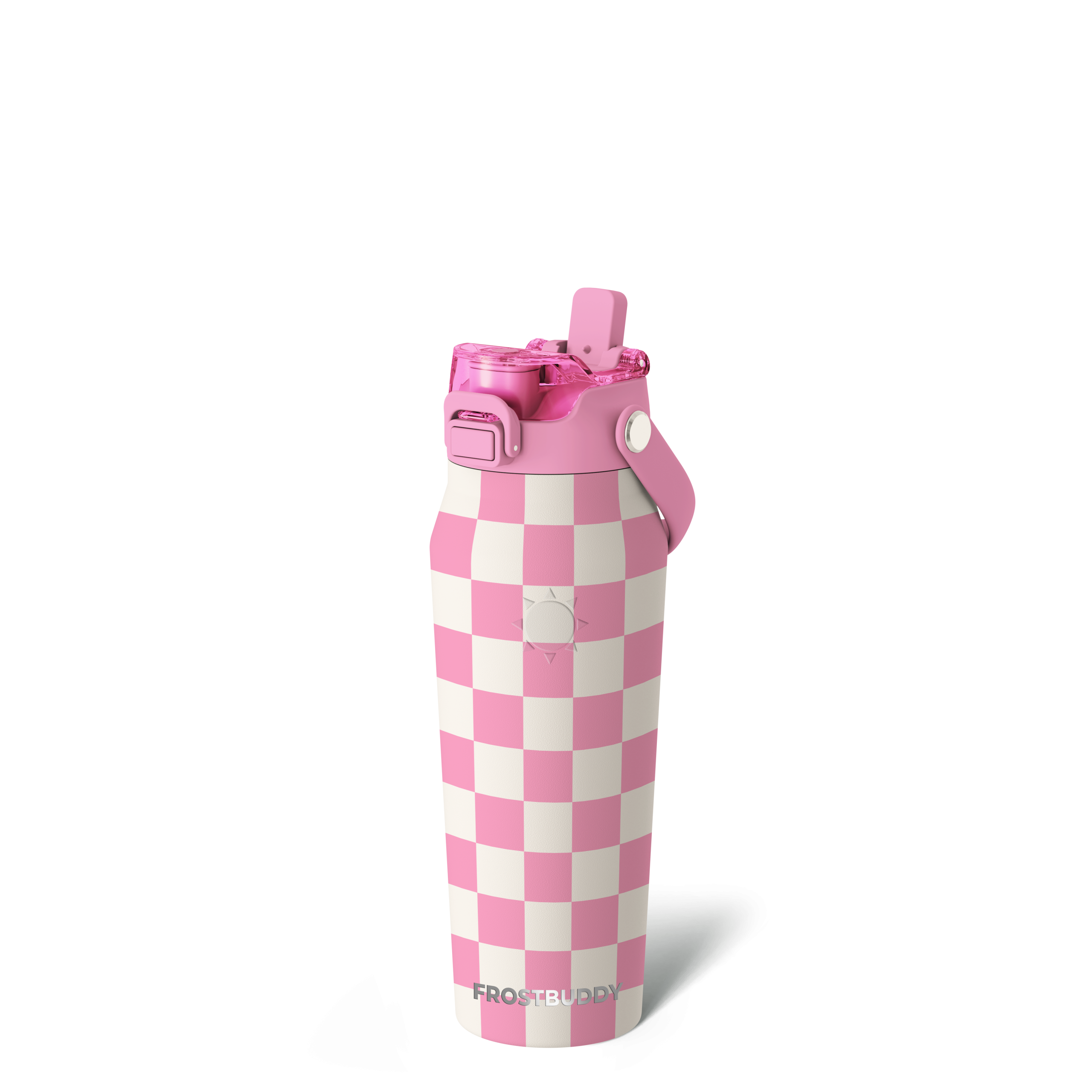 Bottle Buddy 24oz | Pink Checkered