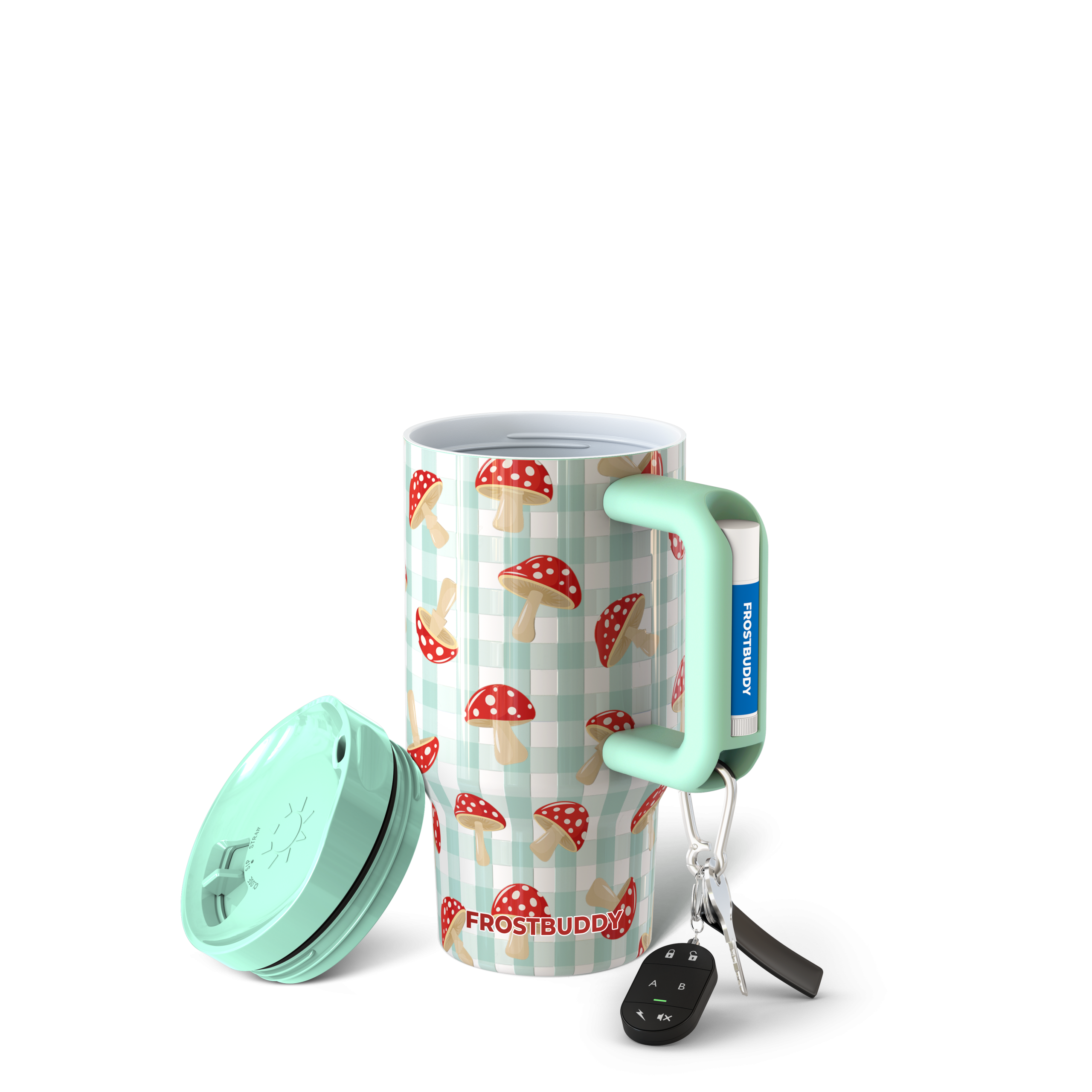Mug Buddy 16oz | Gingham Mushroom - Image 2
