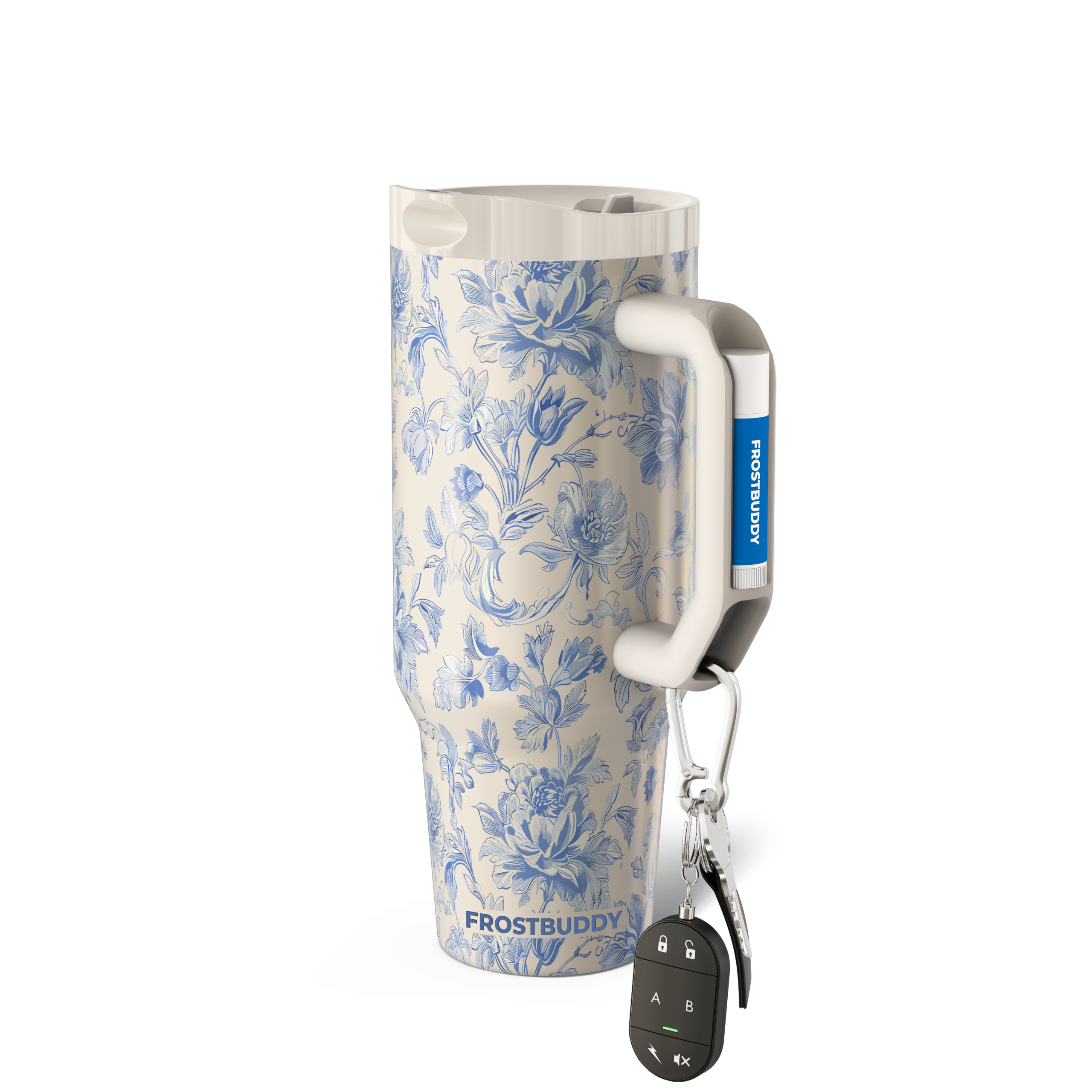 Thicc Buddy 40oz | Blue Floral